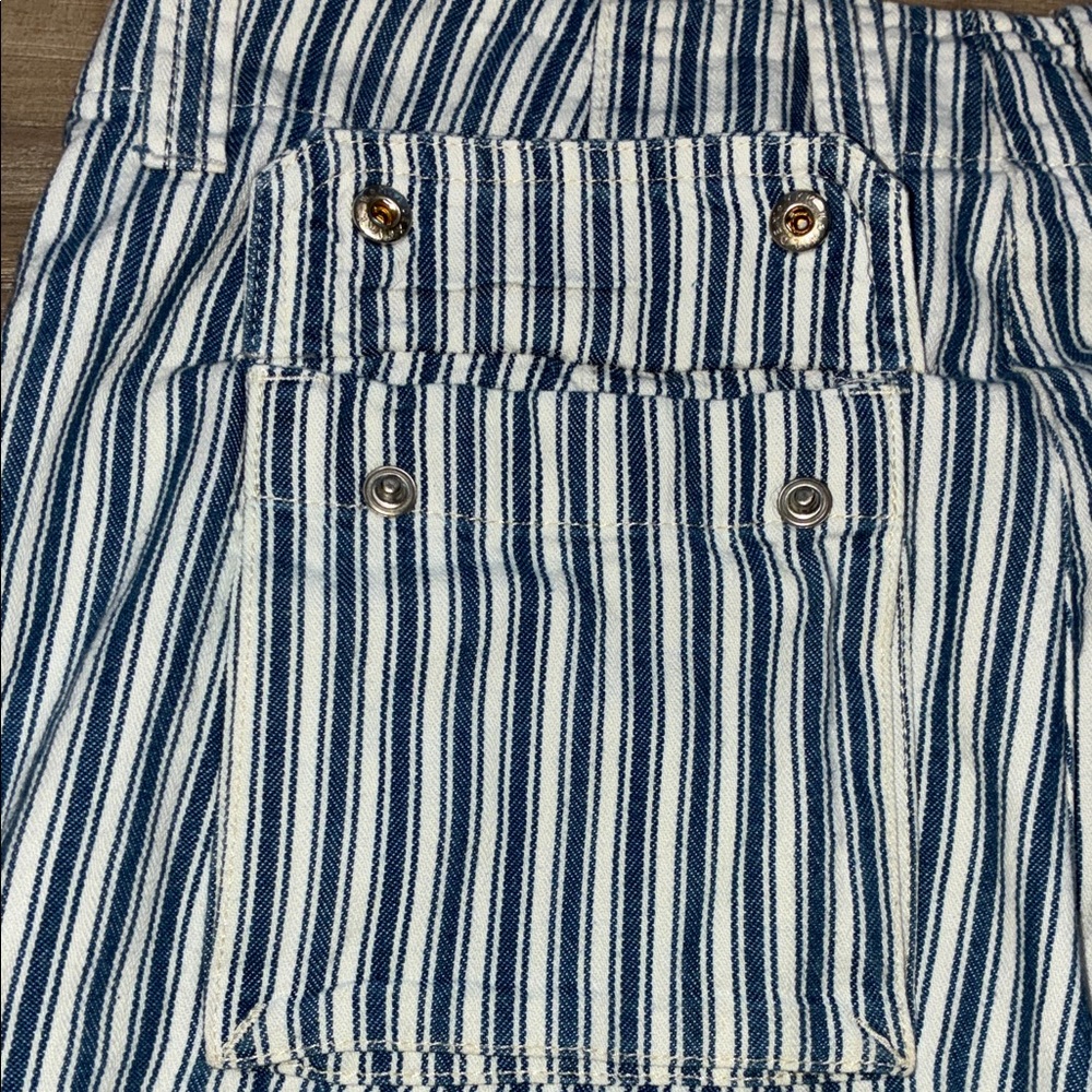 J. Crew Cargo Navy and White Striped Pants Size 0 - Picture 11 of 13